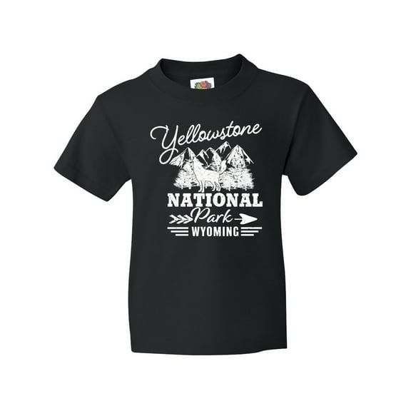 Inktastic Wyoming Yellowstone National Park Youth T-Shirt