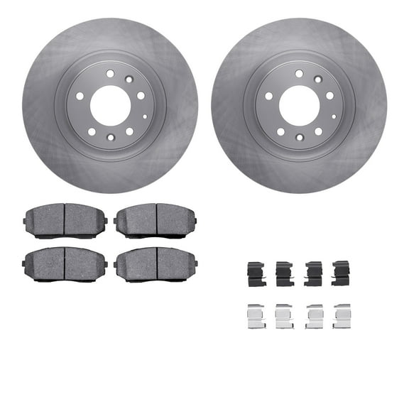 Dynamic Friction Company Front Brake Rotors with 5000 Advanced Brake Pads includes Hardware 6512-80310