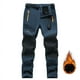 thumbnail image 5 of Pantalones de esquí Soft Shell a prueba de viento para otoño e invierno, pantalones de secado rápido gruesos con forro polar para hombre, pantalones de carga de polar para exteriores para hombre, 5 of 6