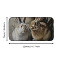thumbnail image 5 of ONETECH Rabbits Beatrix Potter Square Door Mat Indoor/Outdoor/Front Door/Bathroom Mats for Home Entrance Outside Entry 19.68*39.37 in, 5 of 6