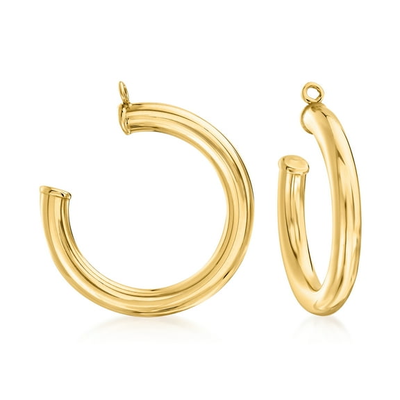 Ross-Simons 14kt Yellow Gold Hoop Earring Jackets, Women's, Adult