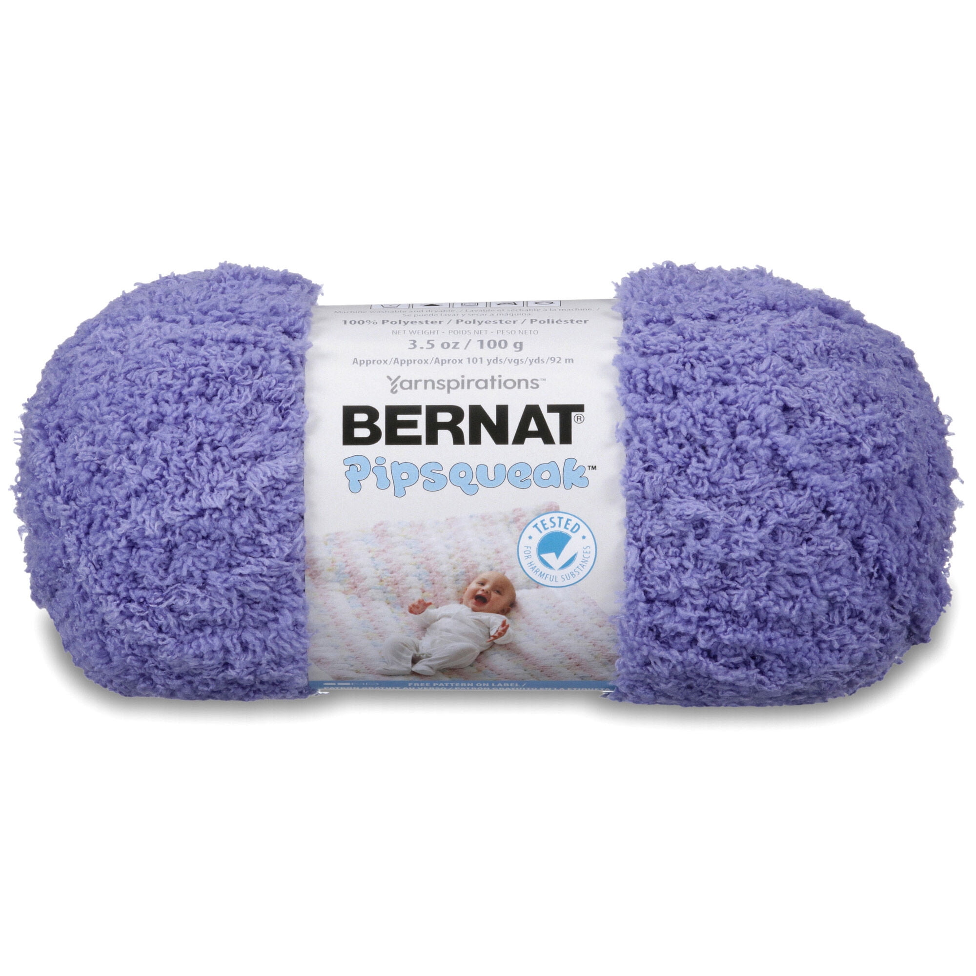 Bernat Polyester Pipsqueak Yarn (100g/3.5 oz), Grape