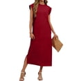 thumbnail image 7 of Spring Maxi Dresses for Women 2026 Sleeveless Crewneck Dress Loose Fit Casual Sundress Classic Dressy Outfits Elegant Trendy Jumpsuit Summer Beach Dresses for Women, 7 of 7