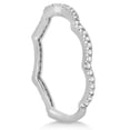 thumbnail image 2 of Curved Eternity Diamond Wedding Band 14k White Gold Setting (0.25ct), 2 of 3