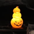 thumbnail image 2 of Stacked Jack-O’-Lantern Pumpkin Decoration – 3-Tier Light-Up Halloween Gourd Plastic – Indoor/Outdoor Fall Decor with Happy Ghost Faces – Cute Pumpkin Tower for Porch Tabletop, 2 of 6