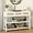 White, variant on CRXX Console Table with 2 Rattan Drawers, Wooden Entryway Table with 3-Tier Storage Shelves, Display Shelf for Entryway, Hallway, Foyer and Living Room, White