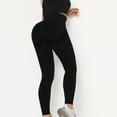thumbnail image 2 of safuny Yoga Stretch Pants for Women Comfy Lounge Casual Soft Hip Lifting Exercise Fitness Running Solid Color High Waist Fashion Fall Winter Long Trousers Black M, 2 of 5