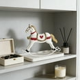 thumbnail image 6 of 2026 Horse Decorative Hanging Ornament - Christmas Rocking Horse Figurine, Home Holiday Decor for Christmas Trees, Mantels & Shelves, Festive Equine Decorative Ornament, 6.3*4.92in, White, 6 of 6