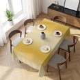 thumbnail image 3 of Yellow Ombre Table Cloth Waterproof Tablecloths, Farmhouse Yellow Gradient Modern Art Tablecloth Dining Table Cover for Kitchen Party Tabletop Outdoor, Rectangle Tablecloth 60x120 Inch, 3 of 9