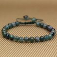 thumbnail image 2 of Bracelet Ajustable Unisexe en Perles Rondes de 6 mm en Agate Mousse Naturelle, 2 of 3