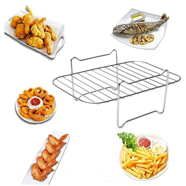 FitBest 1pcs Is Applicable To Double-basket Air Fryer, Stainless