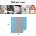 thumbnail image 4 of Blue Grey Ombre Cloth Napkins, Modern Gradient Abstract Art Washable and Reusable Dinner Napkins Set of 4, Table Napkin for Kitchen Party Birthday Wedding Hotel Housewarming 20"x20", 4 of 8