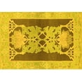 thumbnail image 1 of Ahgly Company Indoor Rectangle Abstract Yellow Modern Area Rugs, 7' x 10', 1 of 4