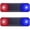 Red/Blue, variant on 2 Pack Car Solar Power Simulated Dummy Alarm Light, Anti-Theft Flashing Warning Safety Lamp Security Strobe Light for Bike Motorcycles SUV Truck Vehicle