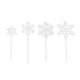 thumbnail image 2 of 4 adornos para cupcakes con forma de copo de nieve, palillos para donuts, decoración para baby shower Transparente, 2 of 9