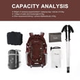 thumbnail image 4 of Mochila de Senderismo MOUNTAINTOP 40L para Hombre y Mujer - 0.98 kg, 4 of 8