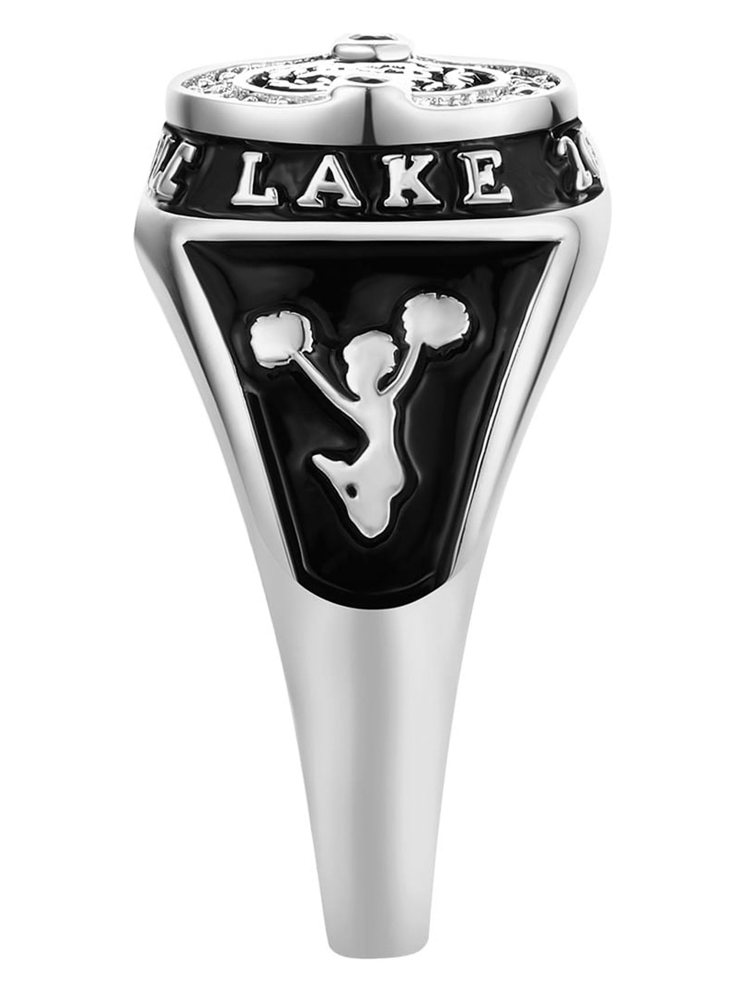 Order Now for 2025 Graduation, Freestyle Women's CZ Multiple Graphics Birthstone Class Ring, Personalized, High School or College