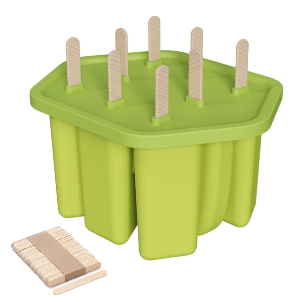 Bandeja de hielo con molinillo de silicona doble: molde versátil for helados y paletas for delicias caseras