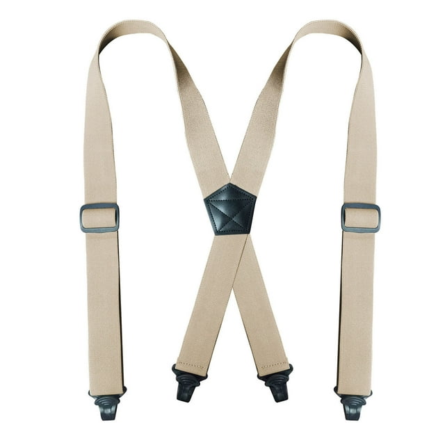 Tauxra Mens Shirt Clip on Straps with Adjustable Buckles for a Muscular Look, Heavy Duty Solid X Type Elastic Shoulder Support Bands