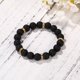 thumbnail image 1 of Pulsera de ocho planetas con piedra de estrella de la guarda y polvo esmerilado, pulsera de cuentas de cebra, joyería europea y americana, 1 of 6