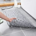 thumbnail image 7 of AuroraX Bath Rug Non-Slip Backing Rubber Gray Bathroom Rug Modern 27x14 Inch Massage, 7 of 7
