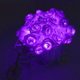 thumbnail image 2 of Guirnaldas de luces solares para exteriores, impermeables, decorativas, moradas, luces de cuerda para acampar, resistentes a la intemperie, para patio exterior, jardín, dormitorio, 15,75 pies, 20, 2 of 5