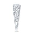 thumbnail image 3 of Certified Pear Lab Grown Diamond Filigree Engagement Ring, 0.6 Carat, EF-VS Quality, 18K White Gold, US 8.50, 3 of 8