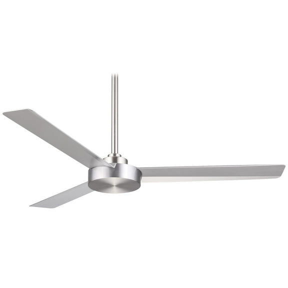 Minka-Aire F524-ABD Protruding Mount, 3 Silver Blades Ceiling fan, Brushed Aluminum