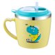 thumbnail image 3 of Taza con pajita de acero inoxidable para niños pequeños, escala de medición con patrón de dibujos animados creativo antiescaldaduras de doble capa, Ideal para agua con leche, 3 of 8
