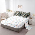 thumbnail image 5 of Castle Fairy Leopard Print Twin Bedding Sets,Brown Teal Bedding Comforter Set, 5 of 8