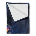 thumbnail image 2 of Pride Soft Flannel Fleece Throw Blanket, Earth from Space Continents in the LGBT Colors Universal Worldwide Love Freedom, Cozy Plush for Indoor and Outdoor Use, 70" x 90", Dark Blue, by Ambesonne, 2 of 5