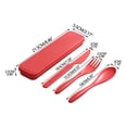 thumbnail image 2 of Ywbawe Reusable Travel Utensils Set with Case, Portable Camping Cutlery Set for Kids Lunch, Picnic, School Lunch, and Travel, Includes Straw and Case, 2 of 7