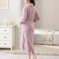 thumbnail image 5 of Fewfanhot Women Pajama Sets Plush Soft Fleece Bathrobes Nightgown Ladies Pajamas Sleepwear Housecoat, 5 of 8