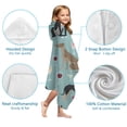 thumbnail image 7 of Dogs with Wine and Glasses Hooded Bath Towel，60"x35" for Ages 3 To 12 Kids, Quick Dry Lightweight Soft Microfiber Hood Beach Towel Cover Up for Kids, 7 of 7