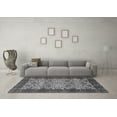 thumbnail image 3 of Ahgly Company Indoor Round Abstract Gray Modern Area Rugs, 7' Round, 3 of 4