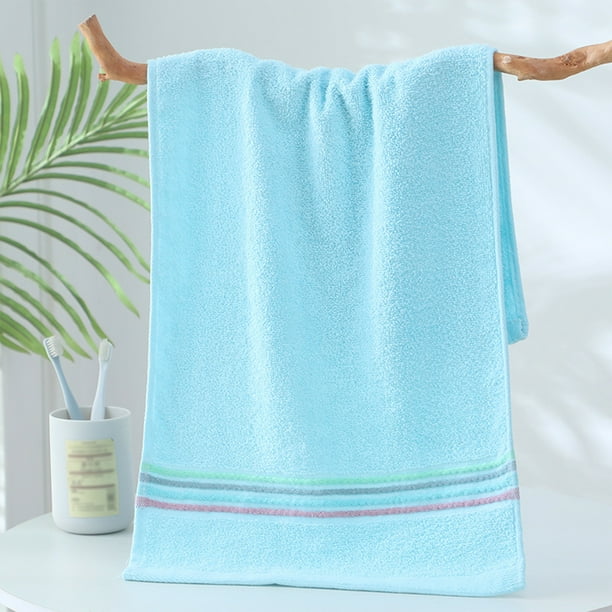 Toalla de microfibra para adultos | Toalla deportiva de secado rápido y compresa de frío/calor | Toalla absorbente azul para rostro y baño (34 x 74 cm) | Gimnasio, viajes, fitness, terapia