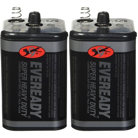 Pilas Eveready 6V Super Heavy Duty, paquete de 2