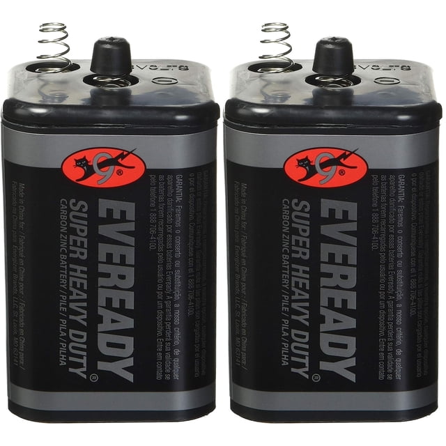 Pilas Eveready 6V Super Heavy Duty, paquete de 2