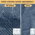 thumbnail image 2 of HAKUNA Waffle Bath Mat Set 3 Piece Blue,Woven Modern Bath Rug Mats, Absorbent Non Slip Bath Floor Mat, Soft Washable Boho Bath Rugs with Tassels for Bathroom, Bedroom, Kitchen,Tub, 2 of 7
