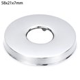 thumbnail image 1 of Shower Kitchen Chrome Stainless Steel Flange Cover Pipe Wall Covers Faucet Decor Faucet Decorative Cover Faucet Accessories 58X21X7MM, 1 of 1