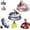 2Pcs, variant on Umbrella Shape Ceramic Tea Strainer, Tea Infuser, Ceramic Tea Strainer, Blue and White Porcelain Loose Leaf Tea Diffuser with Rotating Design, for Brewing Coffee & Herbal Tea (2Pcs)