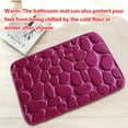 thumbnail image 2 of Color Sólido Matera de baño Puerta absorbente antideslizante grande Decoración de alfombras Niño Sala de estar Baño Almohadillas suaves Accesorios Red del vino, 50x80cm seitruly HA009646-15, 2 of 6