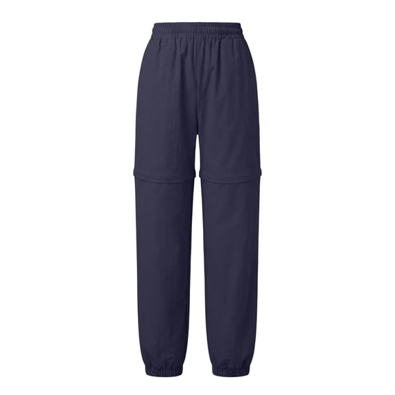 ZIXKCGDSE Hiking Pants Women Zip Off Convertible Shorts Lightweight Sweatpants with Pockets Size S