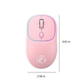 thumbnail image 3 of UHUYA Wireless Mouse 2.4G Noiseless Mouse with USB Receiver Portable Computer Mice for Desktop Computer Laptop Pink, 3 of 4
