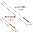 thumbnail image 2 of Palitos para asar malvaviscos, juego de 8 pinchos giratorios telescópicos y tenedor para perritos calientes, accesorios para fogatas para acampar y acampar para niños Sincero Hogar, 2 of 6