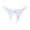White, variant on Women's Crotchless Butterfly Embroidered Mesh Strappy Underwear Thong (Pink, One Size)