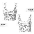thumbnail image 6 of Uemuo Hand Drawn Turtle Pattern Women's Sports Bra - High Impact Support, Breathable, and Comfortable Athletic Bra for Running, Yoga, and Workouts, 6 of 9