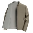 thumbnail image 2 of Riecok Mens Winter Coats Long Sleeve Stand Collar Double-sided Hoodless Jackets Stylish Outwear for Outdoor Hiking, 2 of 7