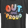 thumbnail image 3 of Instant Message - Out and Proud - Women's Short Sleeve Graphic T-Shirt, 3 of 6