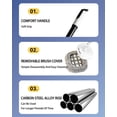 thumbnail image 6 of 15°curved Car Wash Brush With 47" Extension Long Handle Telescopic Aluminum Microfiber Cleaning Mop For Truck Suv Rv Boat Wheel Pole Carwash Duster, 6 of 8